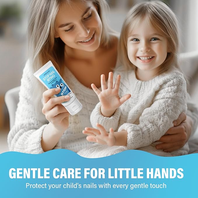 Nail Biting Treatment for Kids, Nail Biting Prevention for Kids and Thumb Sucking Deterrent Cream to Stop Sucking Thumb, Natural Plant Bitter Formula, 60ML