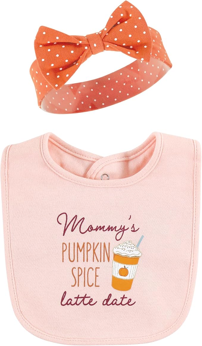 Hudson Baby Unisex Baby Cotton Bib and Headband Set