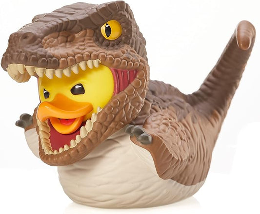 TUBBZ Boxed Edition: Jurassic World Rebirth - Velociraptor Cosplaying Rubber Duck Vinyl Figure