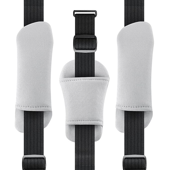 3-Piece Car Seat Strap Pads, Universal Soft Car Seat Shoulder Strap Covers and Seat Belt Pads for Baby & Kids, Breathable Seat Belt Covers for Car Seats, Strollers, High Chairs