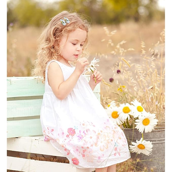 50PCS Baby Snap Hair Clips Hair Barrettes for Girls 1.5 Inch Non-Slip Wrapped Hairpins Small Clips for Baby Toddler Hair Accessories
