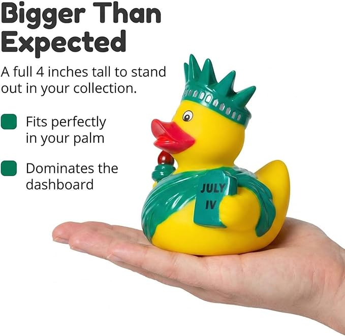 Artisan Owl New York City Souvenir 4" Yellow Rubber Duck (Statue of Liberty Rubber Duck)
