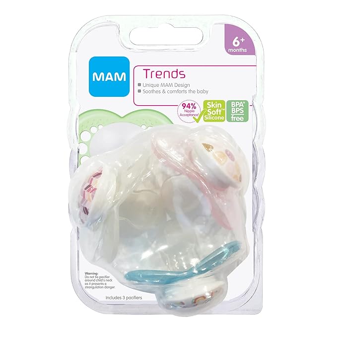 MAM Original Pacifier, Nipple Shape Helps Promote Healthy Oral Development (Unisex G)