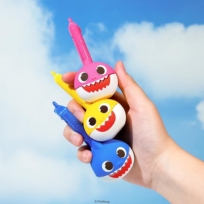 Otamatone Melody [Special Baby Shark Edition] Portable Mini Size Electronic Keychain Musical from Japan – by Maywa Denki [English Instructions] – Baby Shark