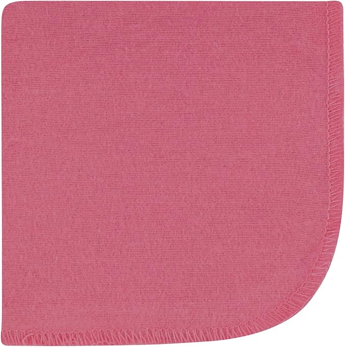 Hudson Baby Unisex Baby Flannel Washcloths, Creative Rainbow 10Pk, One Size