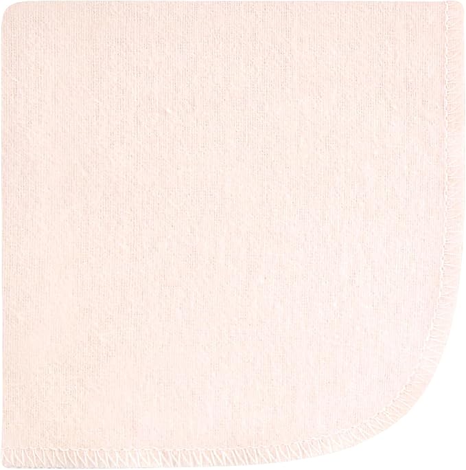 Hudson Baby Unisex Baby Flannel Cotton Washcloths, Pink Dainty Floral 10 Pack, One Size