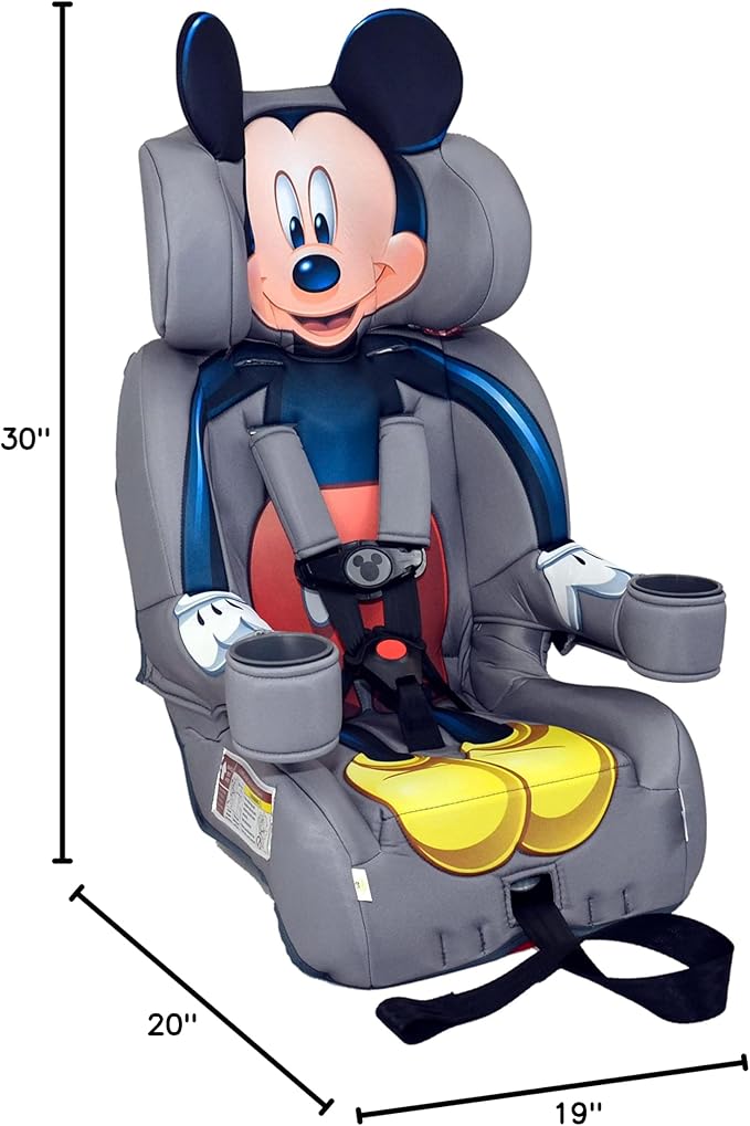 KidsEmbrace 2-in-1 Car Seat | Forward-Facing Harness (26.5–65 lbs) & Booster Mode (40–100 lbs) | Latch | Premium Fit with Multi-Position Headrest, Harness & Recline