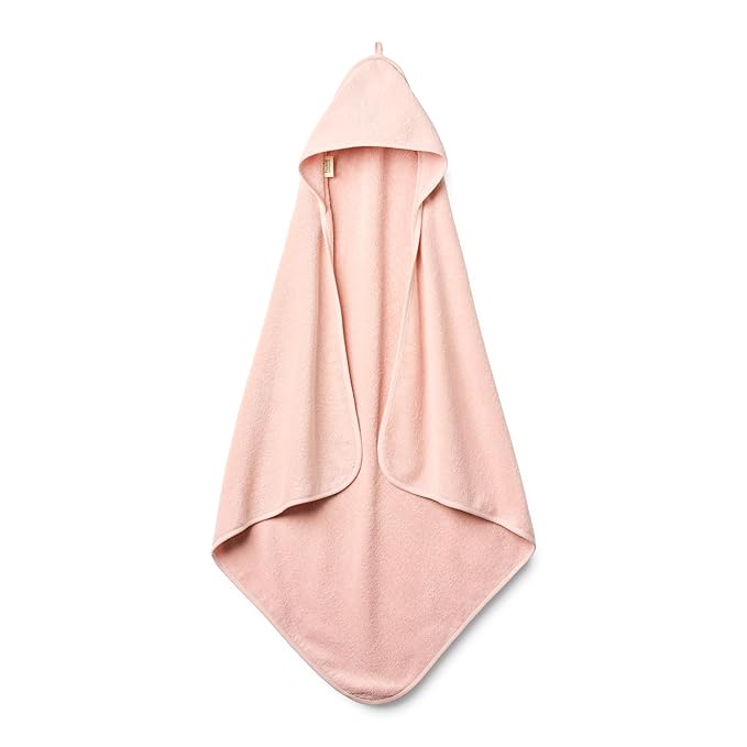 Hooded Baby Towel - 100% Organic Cotton Baby Bath Towels – Baby Towels, Baby Bath Towels for Baby Girl, 32" x 32" Super-Soft and Absorbent Baby Towels for Newborn (Blush)