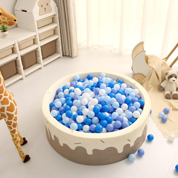 GOGOSO Ball Pit Balls for Toddlers Dogs Baby Boys Girls 2.2Inch Plasticball Toys for Kid Play Tent Birthday Slides Party Decor 50 100 170 200 500 1000