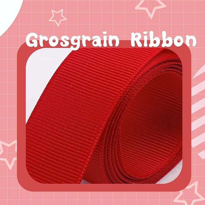 Baby Girl Bows 4th of July Accessories Hair Clips for Girls Patriotic Hair Bow Red Headband Ribbon Bowknot Alligator School Kids Girls Cheer Bow Red Favor Gift