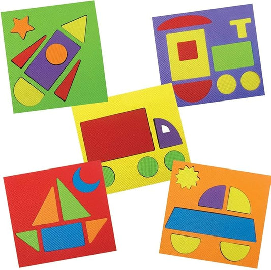 Imagimake Make with Shapes | Vehicle Theme Shape Puzzle| Preschool Learning Activities | Toddler Toys | Montessori Toys for 3 Year Old