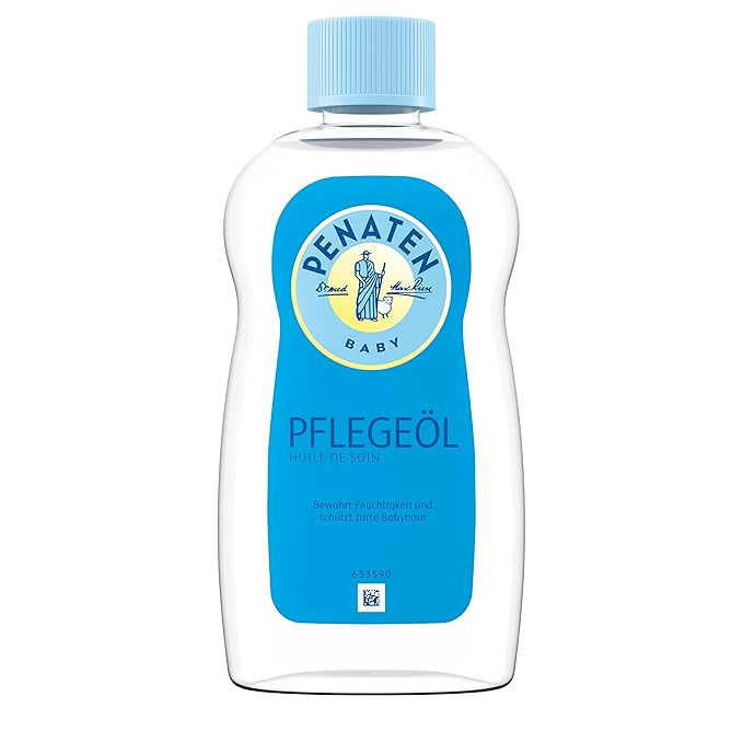 PENATEN Pflegeöl, pflegendes Babyöl & Babypflege Massageöl zur sanften Reinigung und Pflege empfindlicher Babyhaut (1 x 500ml)