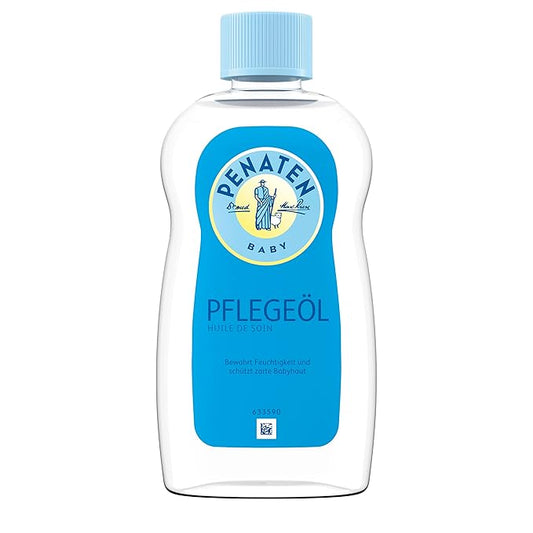 PENATEN Pflegeöl, pflegendes Babyöl & Babypflege Massageöl zur sanften Reinigung und Pflege empfindlicher Babyhaut (1 x 500ml)