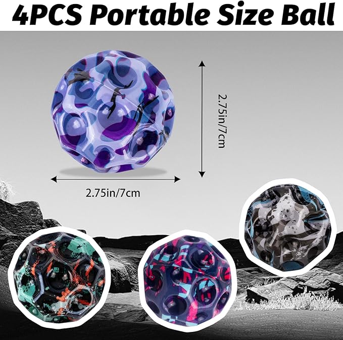High Elasticity Ball, Super High Bouncing Foam Balls for Adults Improve Hand-Eye Coordination Sports Training