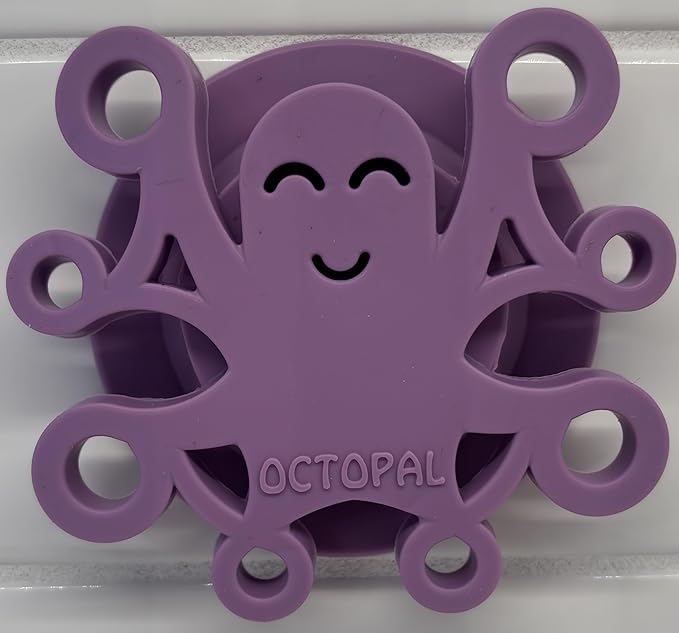 No-Throw Baby Tether Set – Suction Cup Anchor Base with 2 Silicone Straps – Keeps Toys, Cups & Utensils Off the Floor – BPA-Free, Dishwasher Safe - Colors Vary