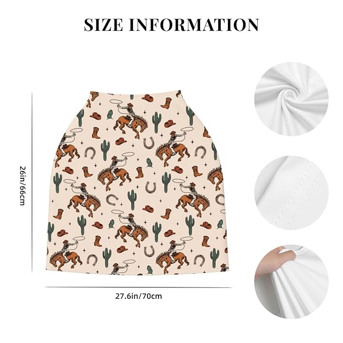 Western Car Seat Covers Baby Multi-Use Car Seat Canopy Carrier Cover, Breathable Breastfeeding Cover Western Baby Stuff Boys & Girls