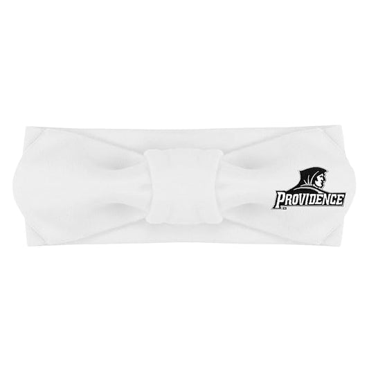 Creative Knitwear Providence Friars Infant Girls White Solid Hair Knot Headband Embroidered Logo - Size Newborn - 4T