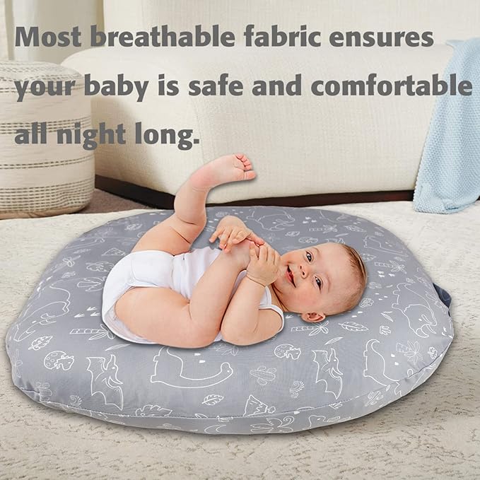 Newborn Lounger Cover Removable Cover Ultra Soft Comfortable Lounger Slipcover Removable Cover for Infant Lounger Pillow, (Lounger not Included)
