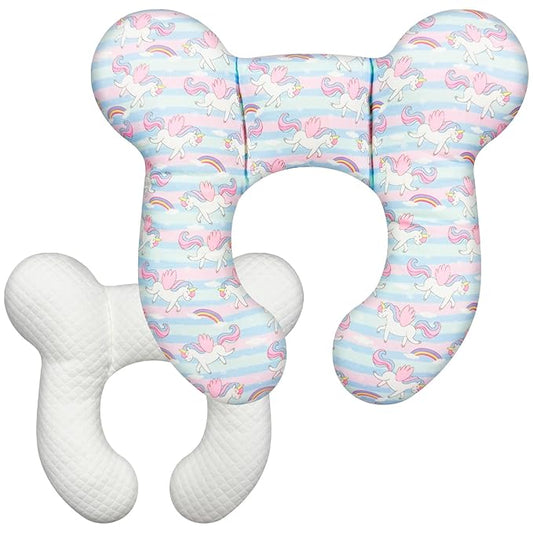 Baby Neck Pillow - Upgraded Baby Support Travel Head Pillow, Portable Headrest for Toddlers & Children for Car Rides, Planes, Road Trips (A5)
