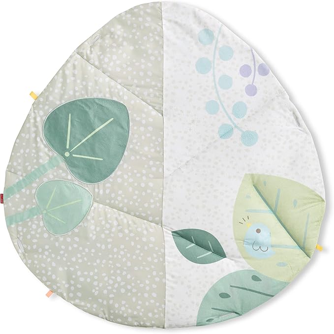 Skip Hop Tummy Time Mat, 3-in-1 Activity Baby Play Gym, Age 0-2y, Garden Oasis, Green Multi