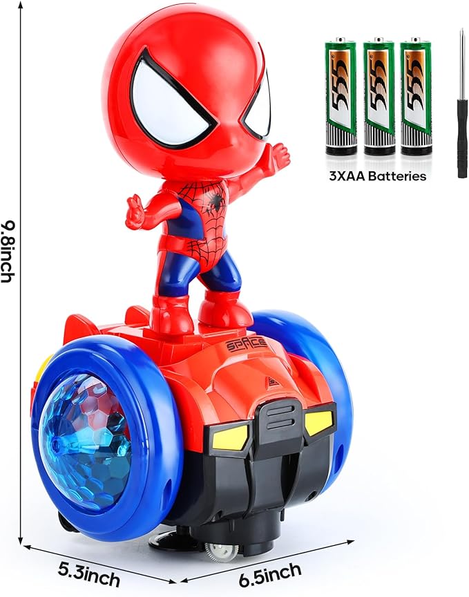 Toys for Boys Age 1 2 3 4 5,Dancing Robot Sensory Toy Car with Colorful Flashing Lights & Music,Interactive Learning Light up Toys for Kids 3-5,Christmas Birthday Gifts for Toddler Boys Girls