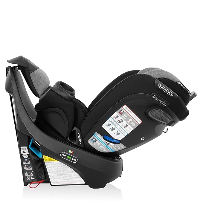 Evenflo Gold Revolve360 Extend All-in-One Rotational Car Seat with SensorSafe (Moonstone Gray)