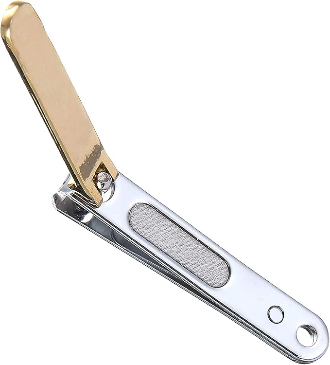 Simba Gold-Plated Carbon Steel Baby Nail Clipper with Built-in Nail File