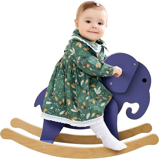 Belleur Rocking Horse for Kids 1-3 Years Old, Premium Wooden Rocking Toy for Toddlers for Indoor & Outdoor Activities, Baby Horse Riding Toy for Birthday & Visit Gifts