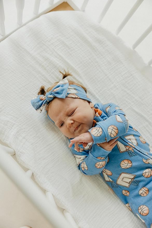 Copper Pearl Baby Bows: Stylish Headbands for Baby Girls, Premium Soft and Stretchy Baby Headbands, Perfect for Newborns, Trendy Designs - Dunk