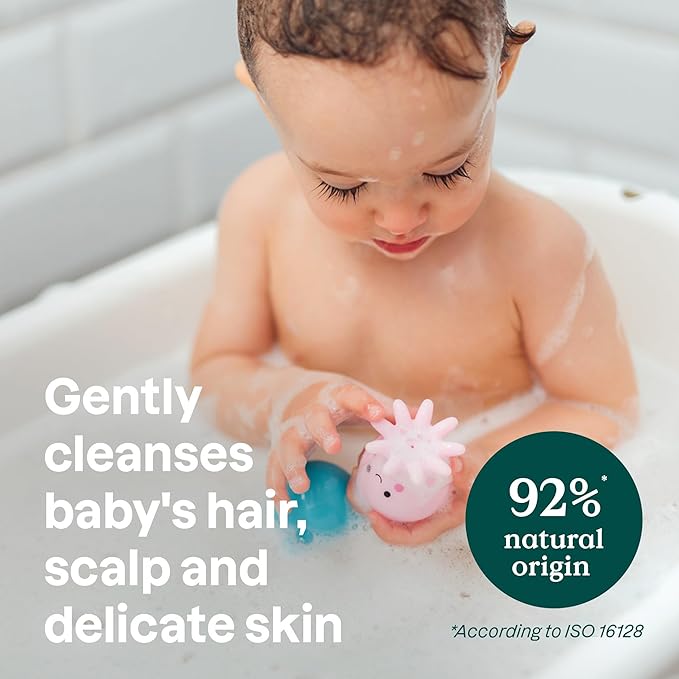 ATTITUDE Plastic-Free Baby Shampoo and Body Soap Bar, EWG Verified, Dermatologically Tested, Vegan, Good Night, 3 Ounces