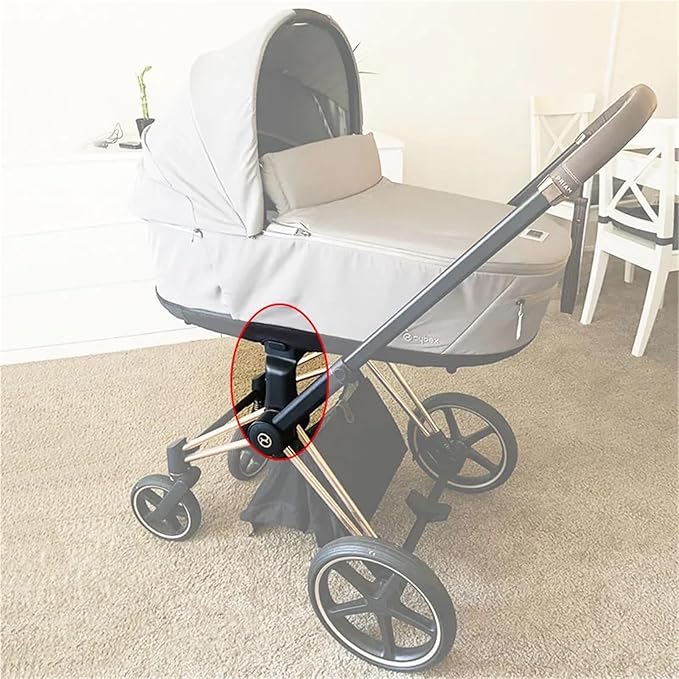 Baby Buggy Adapter Compatible with Cybex Priam 3/4 JSW Pushchair and Aton Cloud Q/Z Car Seat Converter Stroller Basket Connector