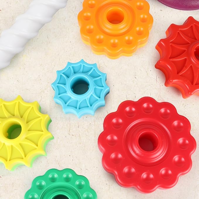 Spinning Stacking Toys for Toddlers 1-3, Ring Stacker for Babies 0-6-12-18 Months, Spinner for Infants, Montessori Autism Sensory Toys, 1 2 3 Year Old Girl Boy Christmas Birthday Gifts