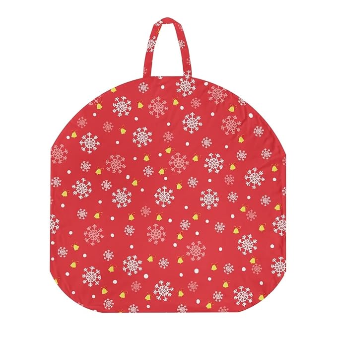 Red Snowflakes Baby Lounger Cover Removable Cover Ultra Soft Comfortable Lounger Slipcover Protector Cover for Infant Lounger Pillow Breathable and Washable Christmas Decor