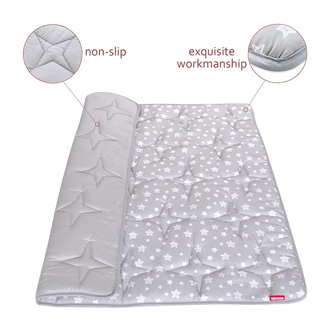 Baby Playpen Mat 59x59 Inch, One-Piece Crawling Mat Non Slip Padded Baby Mats for Playing 59x59 Inches, Baby Playmat Floor Mat for Babies, Toddlers