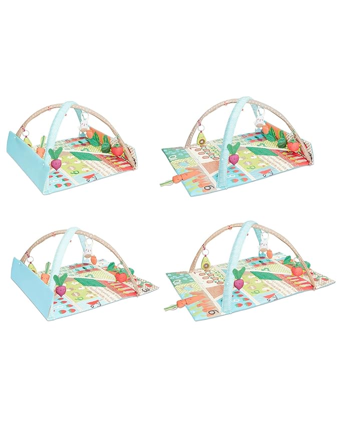 Skip Hop Baby Gym, Farmstand Grow & Play, Green & Baby Musical Toy Set, Farmstand, Berry Cute Band