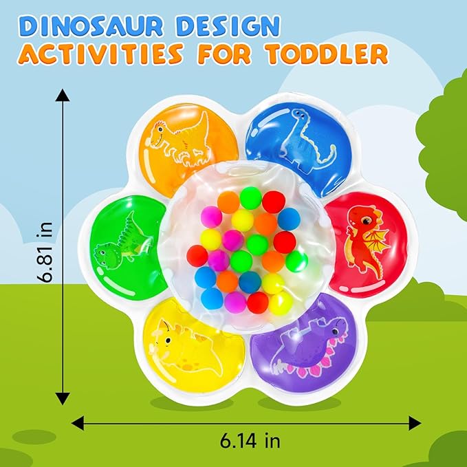 Easter Basket Stuffers Color Sorting Sensory Toy for Toddlers 3-5 Years - Montessori Fine Motor Skills Development for Travel & Autism Learning Activity, Airplane, Classroom