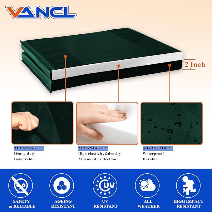 Gym Wall Padding for Gym Wall Pad for Kids Wall Padding 2" Thick Gym Padding for Wall Mat 4" Thick Wall Protection Pads, Durable Waterproof Wall Pad for Safety[Colorful]