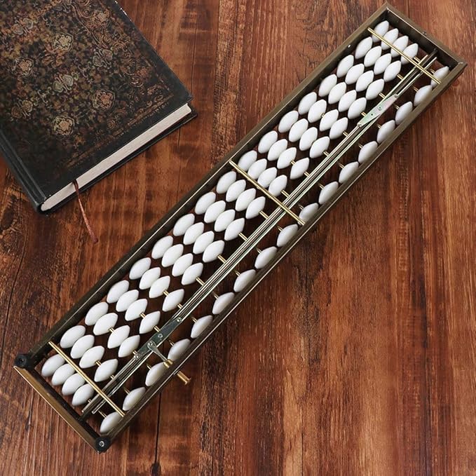 17 Digits Rods Soroban Standard Abacus Chinese Japanese Calculator Counting Tool Abacus for Kids Math 3rd Grade, As Described