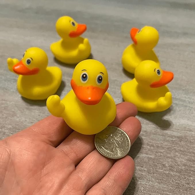 3pcs Rubber Ducks Mini Ducks for Kids Baby Shower Decorations Birthday Party Favors Gift Classroom Bathroom Car Dashboard Decorations (Middle Finger Duck)