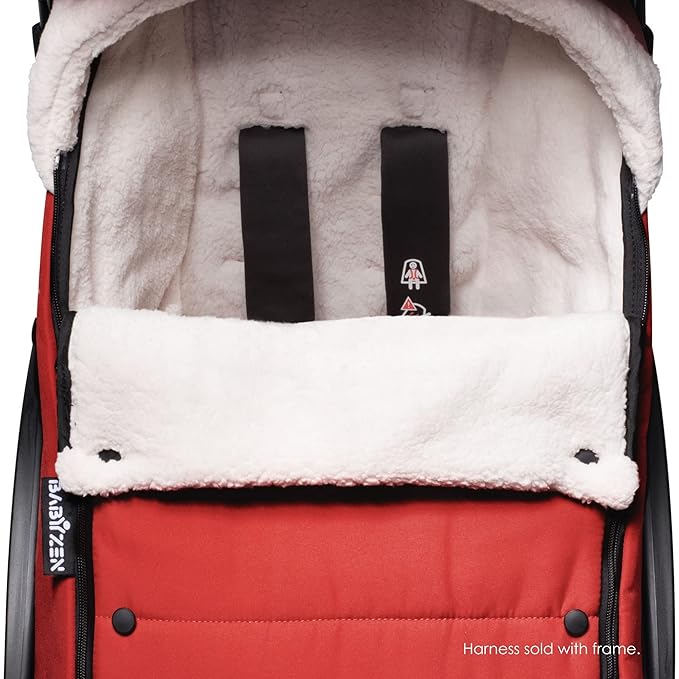 Babyzen YOYO Footmuff With Double Layer Sherpa Lining - Red