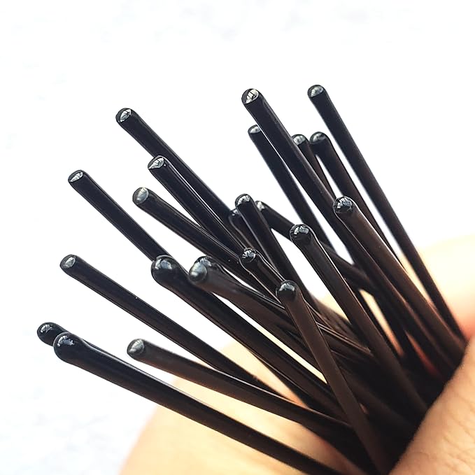 Snap Hair clips hair style accessories kits for girl women ballet dance U shaped hair pins Bobby clips,43pcs (Black, 2.5 inch kit)