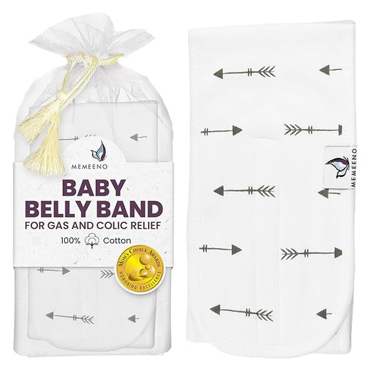 MEMEENO Baby Belly Band for Gas & Colic Relief - Heated Tummy Wrap for Infants, Colic Relief for Newborns