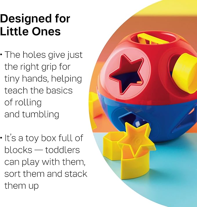 Tupperware Brand Shape-O Toy - BPA Free - Shape-O Sorter Toy for Babies & Toddlers Ages 12 Months & Up - Promotes Motor & Problem-Solving Skills