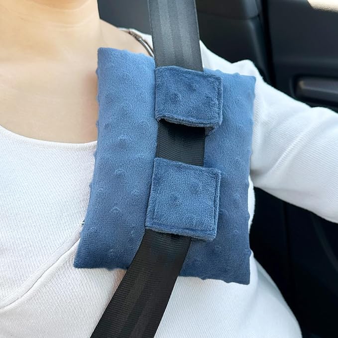 Little Port Pillow Heart Surgery Pillows for Chemo Port After Open Heart Surgery Recovery Gifts Bypass Pacemaker Must Haves Protector Cushion Minky Dot Denim Blue