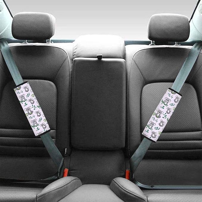 Car Seat Shoulder Strap Pads Seat Belt Pad Auto Seat Belt Cover Seatbelt Shoulder Pad Koalas Seat Belt Cover Pad for Kids Seat Belt Covers for Women Seat Belt Neck Protector Car Belt Cover