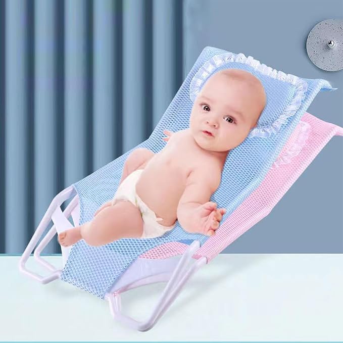 Comfortable Shower Bath Tub Infant Bath Pad Baby Bath Net for Toddler Newborns 0-6 Months