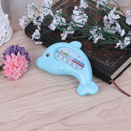 Baby Bathing Water Thermometer Dolphin Shape Water Temperature Tool Infants Toddler Shower Safety Thermometer Infant Baby Spas Bath Toys Pool Ideal Gift for Toddlers Boys Girls Kids Children