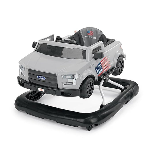 Bright Starts Ways to Play Walker - Ford F-150, All American, 4-in-1 Walker for 6 Months and Up, 2 Can Play At Once