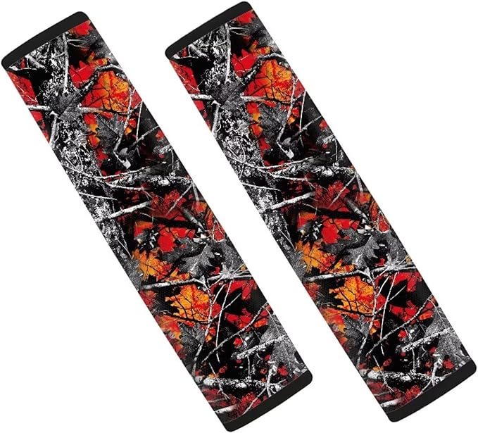 AFPANQZ Auto Seat Belt Covers Cute for Adults Children 2 Pack Safety Seatbelt Pad Cushion Kit Branch Leaf Universal Daiper Bag Backpack Shoulder Straps Pads Comfortable