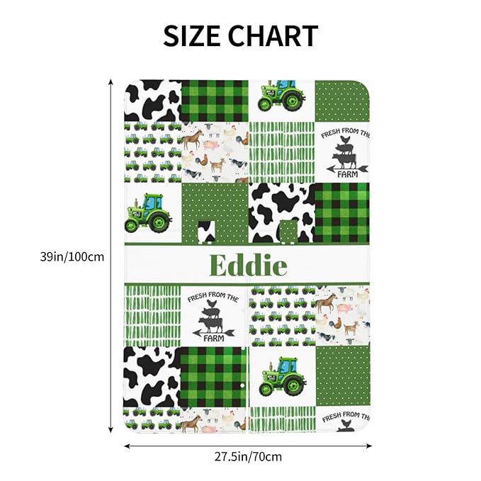 Custom Baby Car Seat Canopy with Name, Personalized Baby Car Seats Covers for Baby Boy, Farm Theme Opening Minky Nursing Breastfeeding Cover for Infant, Carseat Canopies for Newborn